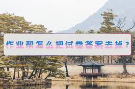 作业帮怎样清除答案-作业帮答案清除方法