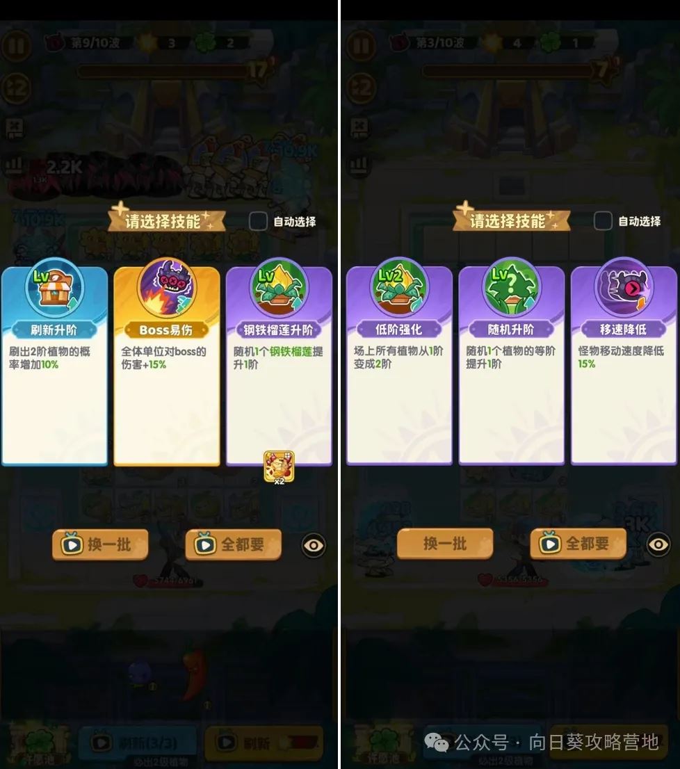 保卫向日葵推图布阵与技能选择攻略-保卫向日葵的推图布阵及技能选择方法
