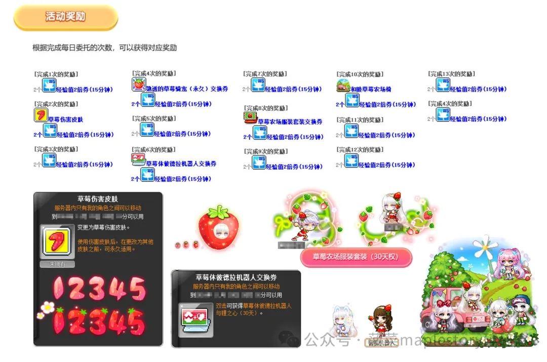 冒险岛休彼德拉的草莓农场活动攻略大全-冒险岛休彼德拉草莓农场活动全攻略